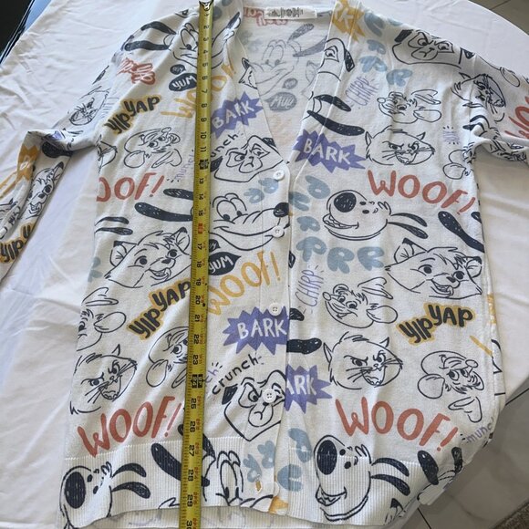 Disney Womens Cardigan With 101 Dalmatians Sleeve Button-Down  Size M - Picture 14 of 15